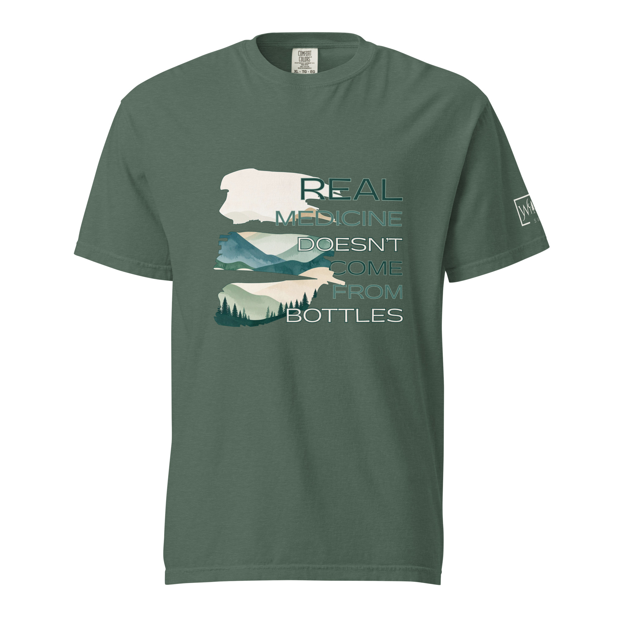 Real Medicine Doesn’t Come From Bottles T-shirt Nature Graphic Tee - Image 4